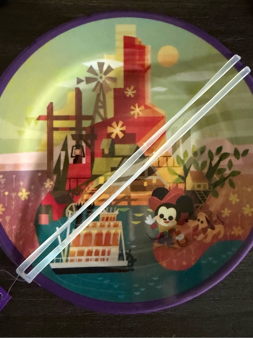 Set-4 Joey Chou Disney Melamine Plates Disney Parks & Characters 7” Diameter NEW